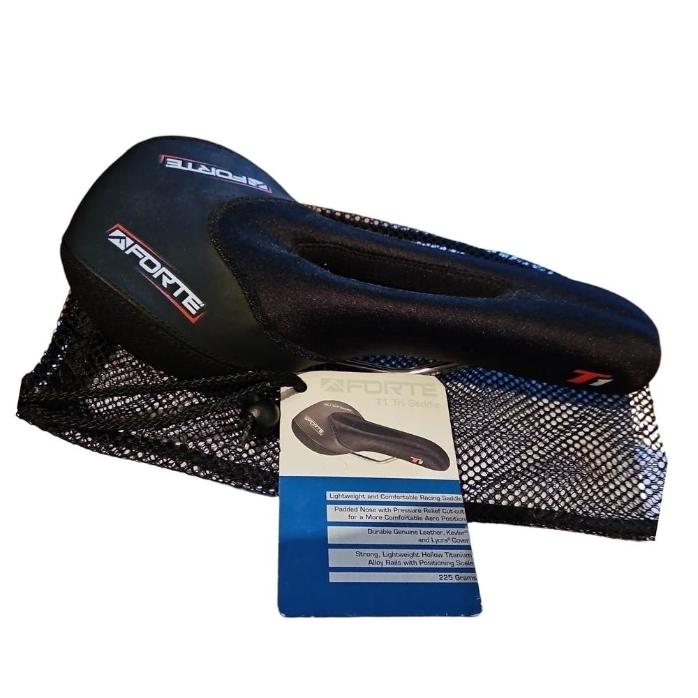 Forte Black Ergonomic Bike Seat, NWT